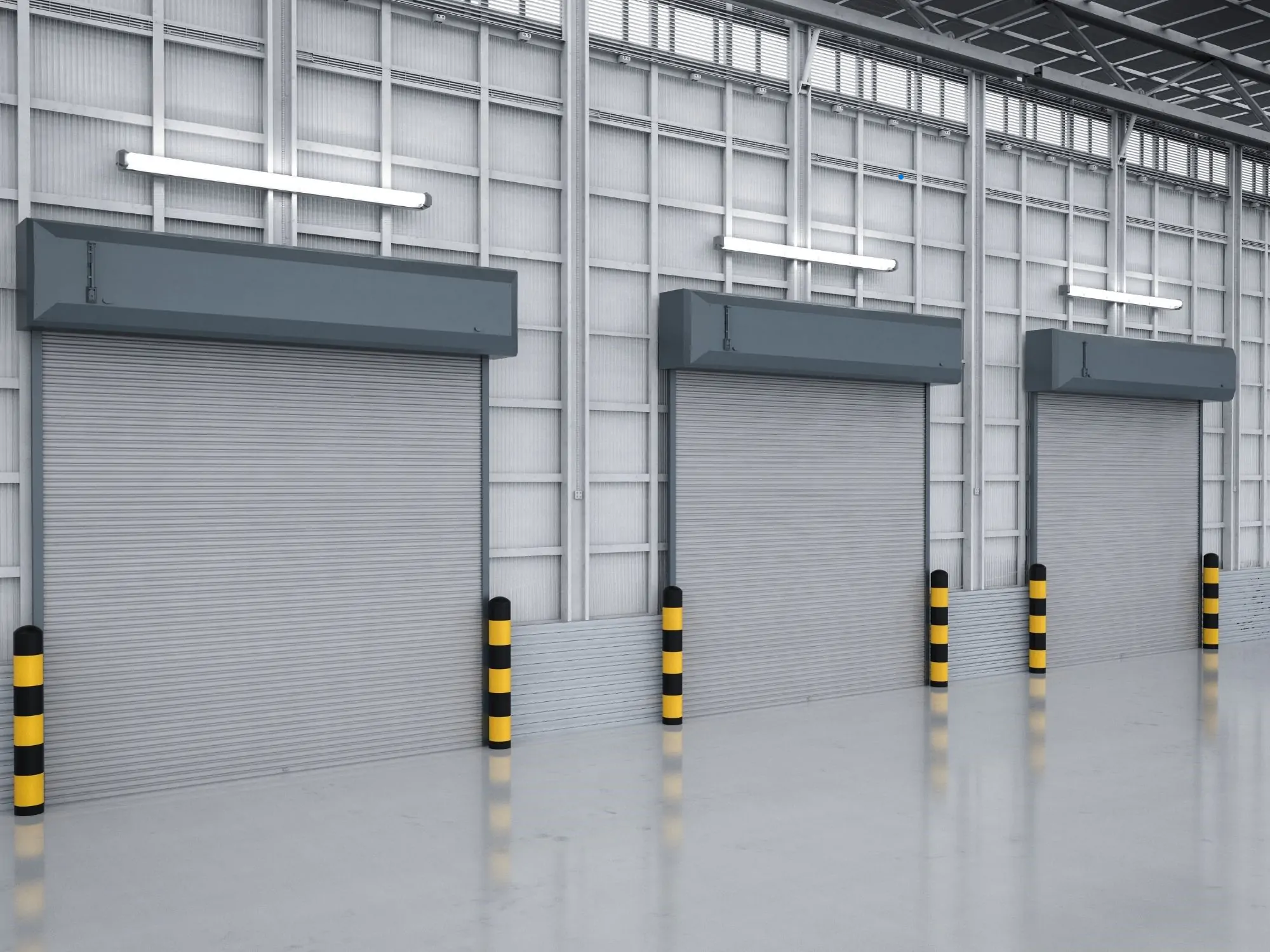 Rideaux metalliques lames pleines